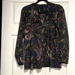 Paisley sheet long sleeve top